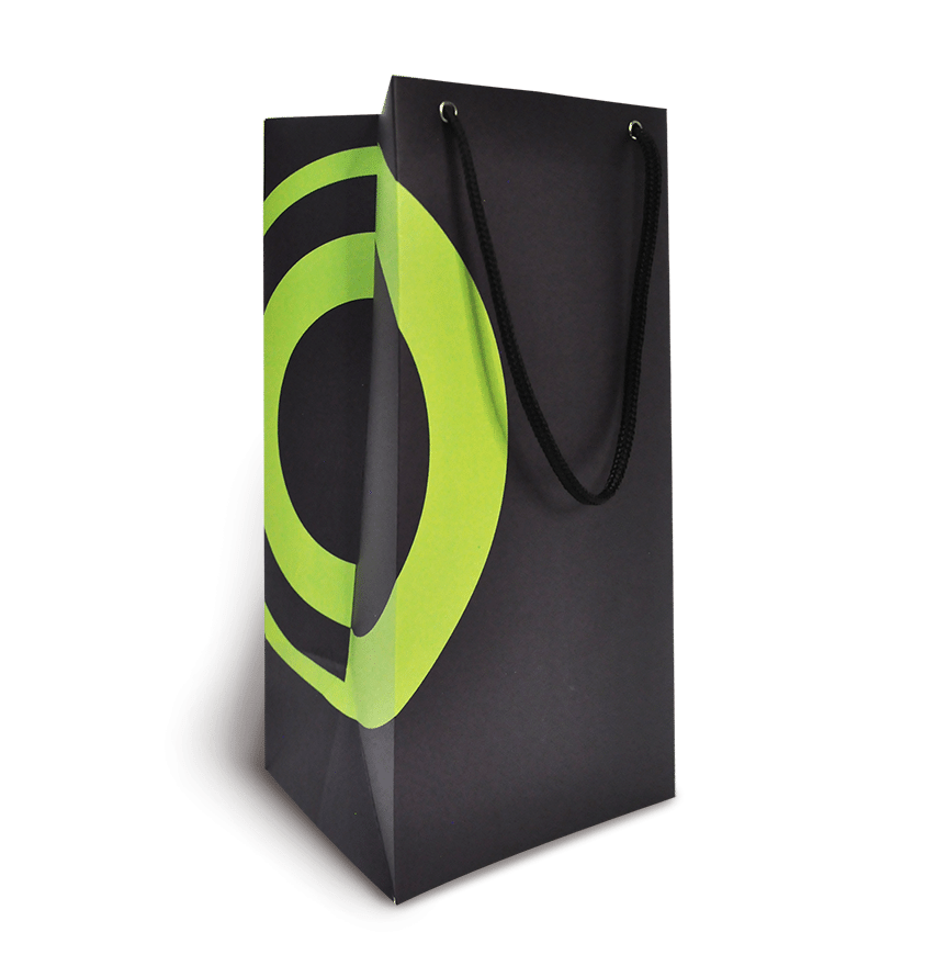 Друк картонних пакетів для пляшок 150*324*150 мм